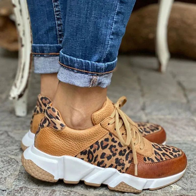 Crizzy | Comfortable Leopard Trainers