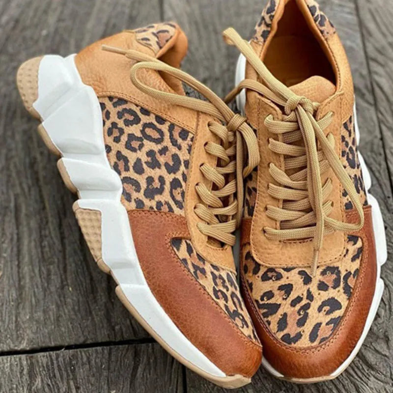 Crizzy | Comfortable Leopard Trainers