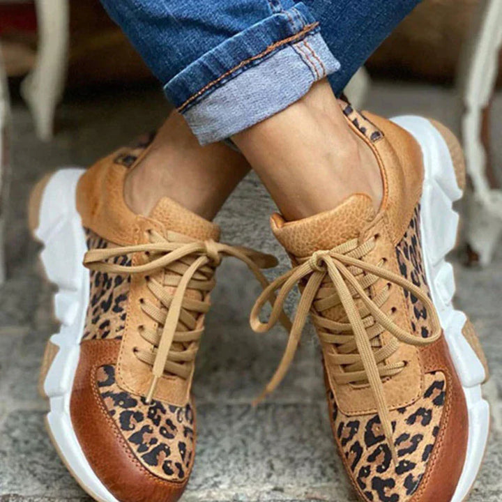 Crizzy | Comfortable Leopard Trainers