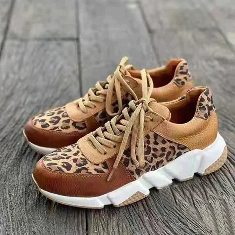 Crizzy | Comfortable Leopard Trainers