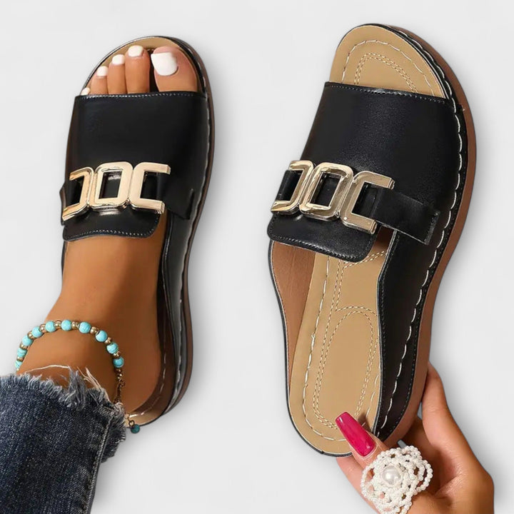 Tinsley – Buckled Slip-On Slides
